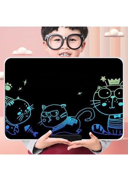 Yazı Tableti Xl Büyük Boy 21 Inç LCD Çift Taraflı, Yetişkinler ve 3+ Çocuklar Için Yazı Tahtası, Çizim Yazma Karalama Tahtaları, Eğitim Öğrenme Aracı Için Çizim Tahtası 46 x 30CM Xlb-21