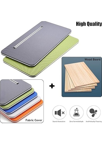 Masa Bölme Bariyeri Gri Bej Yuvalı Ses Geçirmez Bölücüler, Masa Üstü Montajlı Gizlilik Kalkanları Ofis Için Akustik Kabin Paneli, 11,8 Inç Yüksek fırsatları