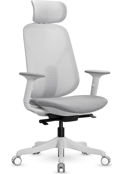 XD-1004-FILELI Başlıklı Çalışma Koltuğu Gri fırsatları