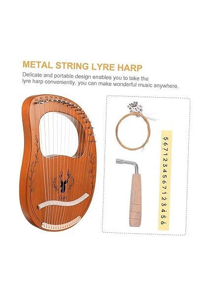 1 Takım Dizilmiş Lyal Lir Arpı Acemi Lir Harp Klasik Arplar Müzik Aleti Lir Harp Kucak Arpı Lir Arp Lir Arp Antik Lir 12 Telli Lir El Arp Antik Stil Lir Harp Masif Ahşap Arp Odun fırsatları