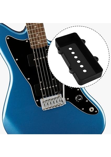 Easiyl 2 Adet 51,3 mm Pikap Kapakları Fender Jazzmaster Gitarlar ile Uyumlu, Siyah fiyatları