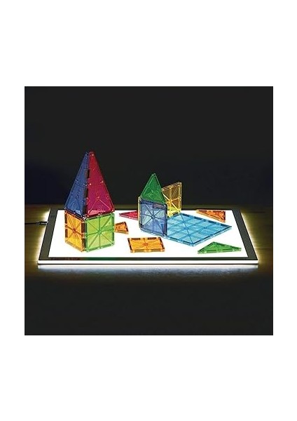 Magna Tiles Clear Colors 100 Parça Manyetik LEGO modelleri