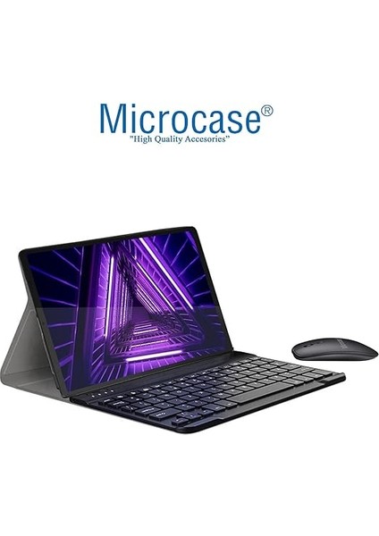 Lenovo Tab M10 TB-X306F 10.1 Inch ile Uyumlu Bluetooth Klavye ve Mouse + Standlı Kılıf - Bkk6 fiyatları