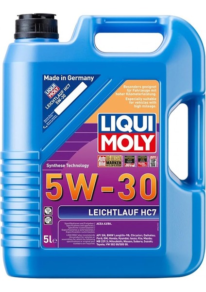 Moly Leichtlauf Hc7 5W-30 5 L Otomotiv Bakım Ürünü