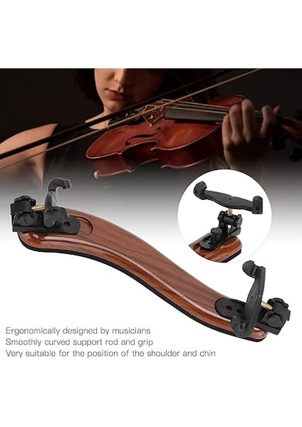 Keman Omuz Dayanağı Dolgusu, Yüksekliği Ayarlanabilir Keman Destek Sapı 3/4 4/4 Keman Omuz Yastığı Müzik Enstrüman Aksesuarları (3/4-4/4) indirimleri