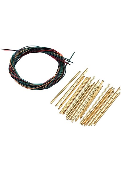 Klasik Gitar Telleri 6 Adet Renkli Naylon Klasik Gitar Dizeleri 21 Adet 2.2mm Genişlik ile Klasik Gitar Dizeleri Için Pç Klasik Gitar Fret Tel Seti Set Değiştirme