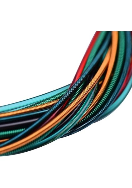 Klasik Gitar Telleri 6 Adet Renkli Naylon Klasik Gitar Dizeleri 21 Adet 2.2mm Genişlik ile Klasik Gitar Dizeleri Için Pç Klasik Gitar Fret Tel Seti Set Değiştirme fırsatları