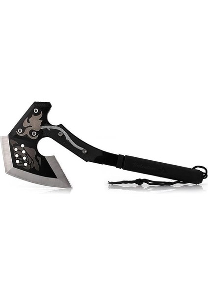 Işlemeli Tomahawk Kamp Balta Çelik Saplı Kılıflı