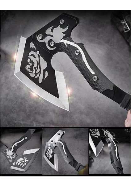 Işlemeli Tomahawk Kamp Balta Çelik Saplı Kılıflı fırsatları