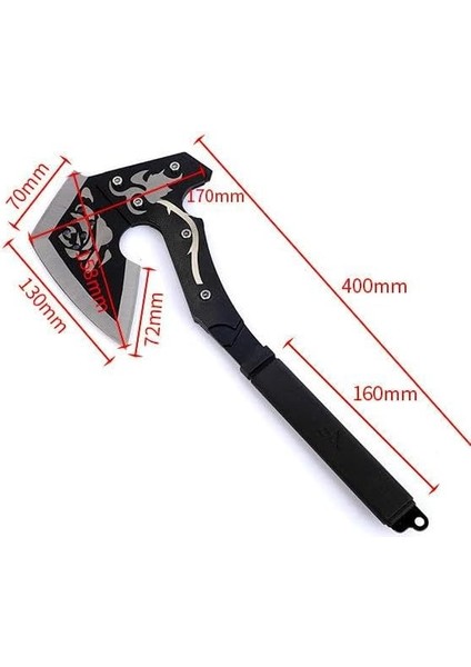 Işlemeli Tomahawk Kamp Balta Çelik Saplı Kılıflı indirimleri