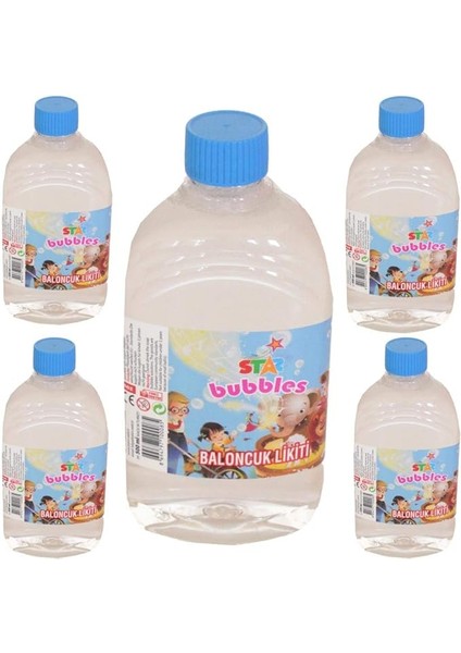 And Toys Köpük 5 Adet Baloncuk Likiti Yedek Baloncuk Solüsyon 500 ml