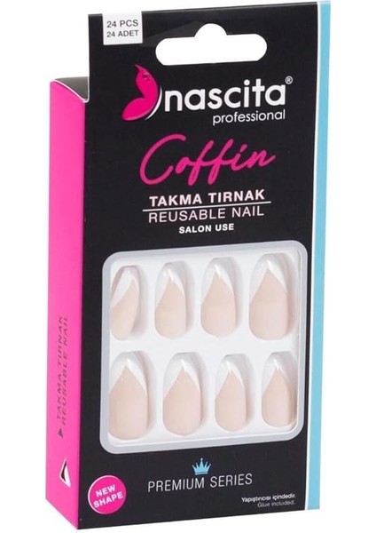 24'lü Coffin Renkli Takma Tırnak - 144