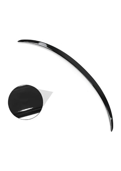 Tesla Model Y ile Uyumlu Arka Bagaj Üstü Spoiler Parlak Siyah (Piano Black) modelleri