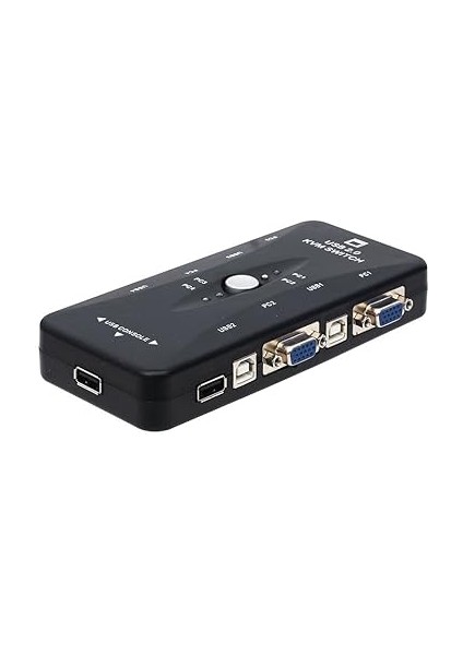 Port USB Kvm Switch, 4 Kasa 1 Monitör Switch, 4 Bilgisayarı Tek Elden Yönetin, fiyatları