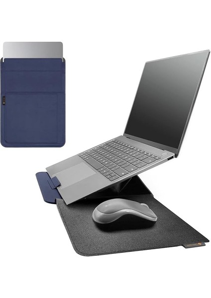 14 Inç Dizüstü Bilgisayar Standı Kılıf Mavi