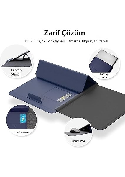 14 Inç Dizüstü Bilgisayar Standı Kılıf Mavi fiyatları