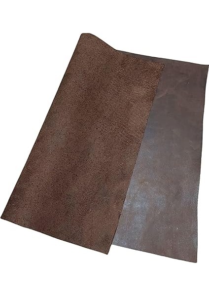 Crazy Horse Parça Deri, Deri Hobi Uğraşlarında Dıy Cüzdan, Kartlık, Çanta Vb Için Panel Kesim Hakiki Deri Parçası, 1 Adet (Kahve, 40X25 Cm) fırsatları