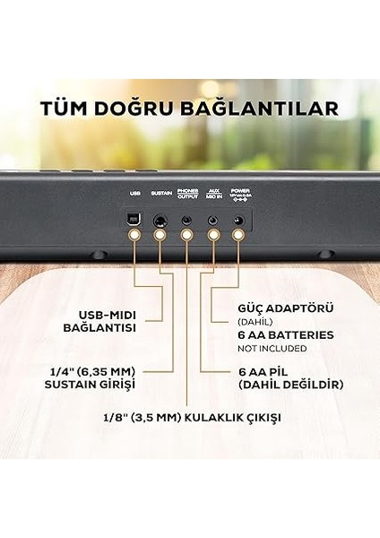 88 Tuşlu Klavye Piyano, 480 Ses, Hoparlör, USB Mıdı, Notalar Tablet Desteği, Güç Adaptörü ve Yeni Başlayanlar Için Piyano Dersleri indirimleri