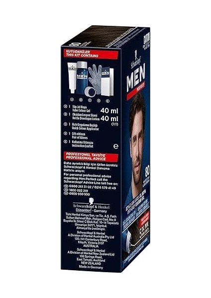 Men Perfect Saç Boyası 80 - Kahve Siyah, 80 ml fırsatları