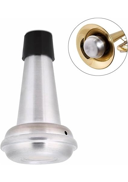 Cihazın Sesini Kapat Trompet Sessiz Susturucu Trompet Gürültü Azaltıcı Için Alüminyum Alaşımlı Sessiz Rahatsızlık Önleyici Kauçuk Kenarlı Zayıf Ses Sönümleyici (%80 -%90 Gürültü Azaltma) fiyatları