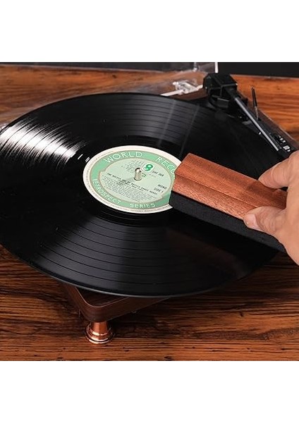Vinyl Lp Plak Temizleme Seti 3'ü 1 Arada | Plak Temizleme | Kadife Döşeme Fırçası, Naylon Fırça, Mikrofiber Bez Dahil fırsatları
