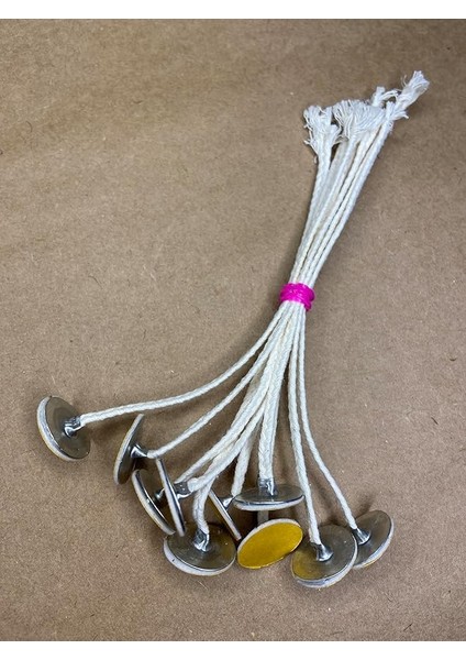 Concept Pamuk Ip Fitil No:16 + Yapışkanlı Sehpa - 20 Adet (15CM Boy)