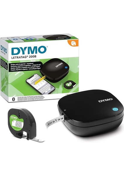 Letratag LT-200B Bluetooth Siyah Etiketleme Makinası