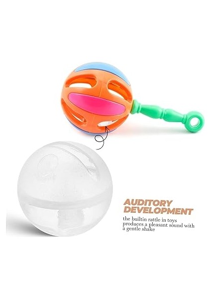 30 Adet Kutu Yerleşik Bebek Çıngırağı Fırçası Temizleme Fırçası Hayvan Çıngırağı Yalıtım Yastığı Yalıtım Yastığı El Yapımı Transparent Metal modelleri