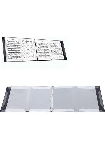 Klasör, 52 Sayfa, 4 Sayfalık Genişlet Piyano Nota Bağlayıcı, Su Geçirmez, Çıkarılabilir Toka Tasarımı, Piyano Klavye Kemanı Viyolonası Için Uygun, A4 Boyutu