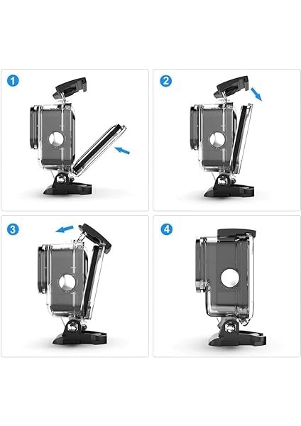 Hero 9/10 / 11 Black Uyumlu 40M Su Geçirmez Kap Housing modelleri