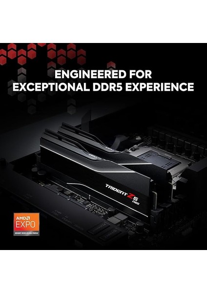 Trident Z5 Neo 32GB Ddr5 Pc 6000 CL30 (2X16GB) F5-6000J3038F16GX2-TZ5N Mat Siyah fiyatları