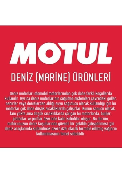Marine Outboard 4 Zamanlı 10W30 Deniz Motoru Yağı 1l indirimleri