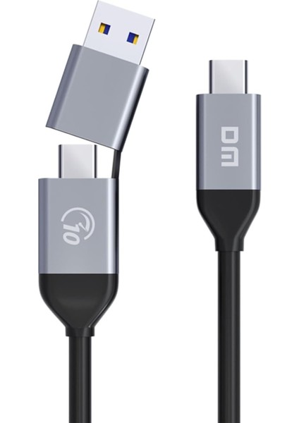 AD090 Usb-A/usb-C To Type-C Şarj ve Data Veri Aktarım Kablosu 35 cm