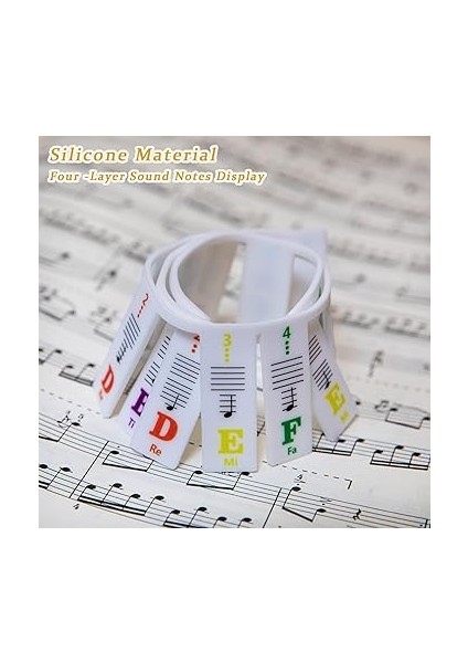 Başlayanlar Için Piyano Nota Kılavuzu (Türkçe Olmayabilir), Çıkarılabilir Piyano Klavyesi Nota Etiketleri, Tüm 88/61/54/49/37 Tuşlar Için, Çıkartmaya Gerek Yok, Tekrar Kullanılabilir, Silikon fiyatları