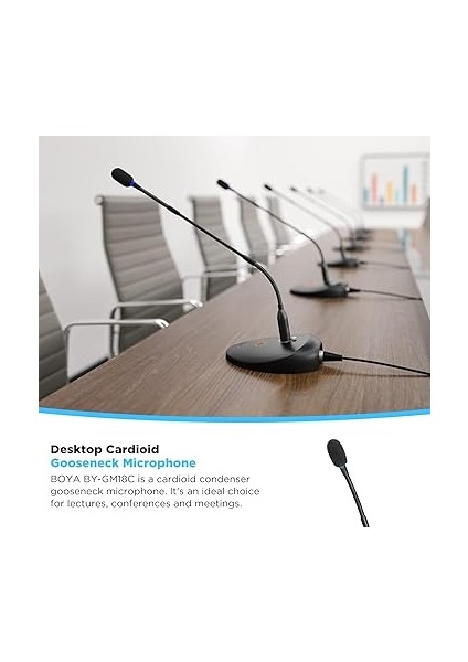 BY-GM18C Masaüstü Deve Boynu Kardioid Mikrofon modelleri