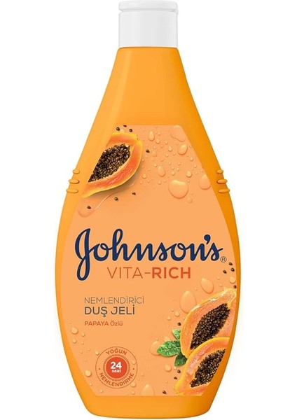 & Johnson Vita-Rich Papaya Özlü Nemlendirici Duş Jeli 400 ml