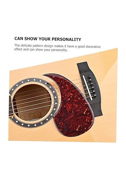 Kalın Pickguard Akustik Gitar GQ457 Akustik/elektrik Çizilmeye Dayanıklı Dekoratif Desenli Kendinden Yapışkanlı Gitar Pickguard fiyatları
