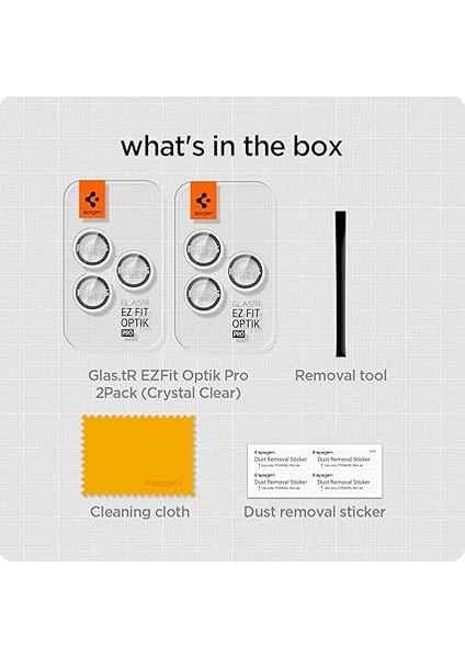 iPhone 17 Pro Max / 17 Pro / 16 Pro Max / 16 Pro / 15 Pro Max / 15 Pro / 14 Pro Max / 14 Pro ile Uyumlu Kamera Lens Camı Koruyucu Kolay Kurulum Glas.tr Ez Fit Optik Pro 2 Adet Clear AGL06914 fırsatları