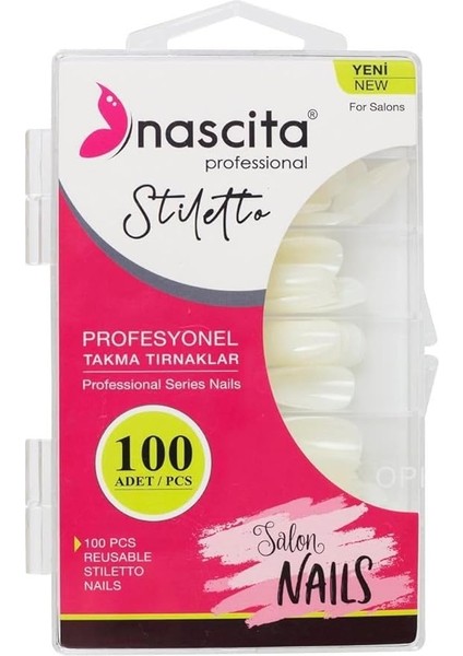 100'LÜ Kutulu Stiletto Takma Tırnak - 164