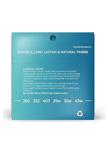 Klasik Gitar Teli Coated Seri Normal Tansiyon Set Ccg Nt fiyatları