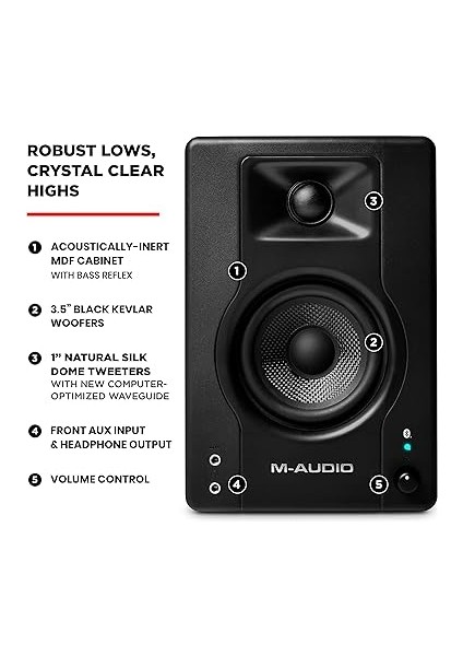 Bx3 Bt, 3.5" 120W Bluetooth Stüdyo Hoparlörleri indirimleri