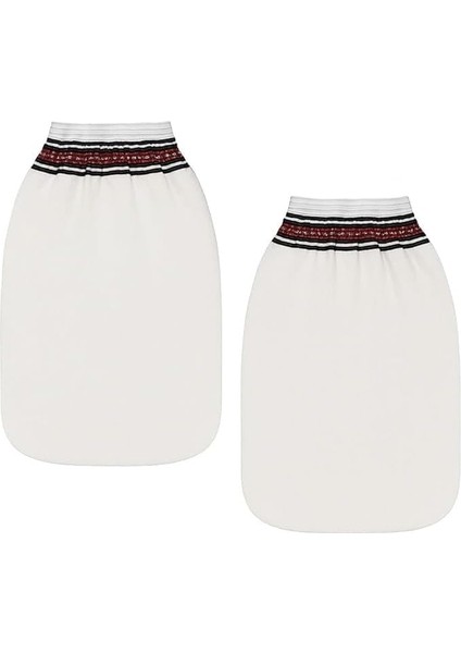 2'lü Geleneksel Hamam Kesesi – Kalın Krepe Kumaş – Lastikli Exfoliating Banyo Lifi – Cilt Arındırıcı & Peeling Etkili – Kadın Erkek Için Uygun