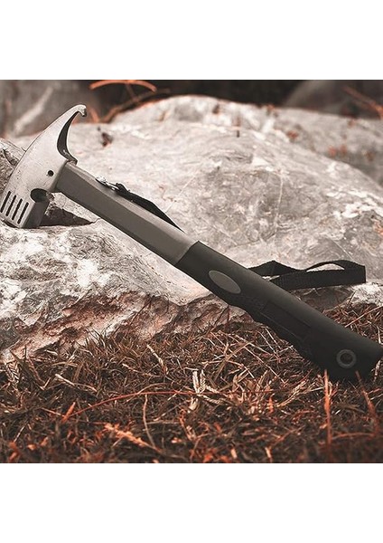 1 Set Te Çivi Çekiç Seti 25CM Kaynaklı Zemin Çivi Çok Amaçlı Çekiç Gri fırsatları