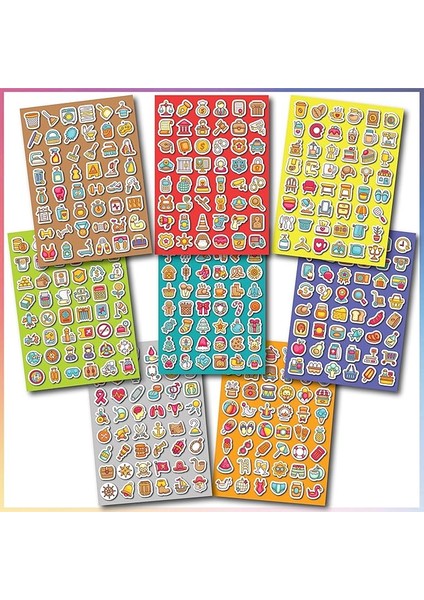 Sticker Seti Günlük Ajanda ve Defterlere Etiket, Öğretmen-Öğrenciler, Erkek-Kız Çocuk ve Yetişkinlere Kendinden Yapışkanlı Eğlenceli Çıkartmalar (Eğlenceli Ajanda Etiketleri)