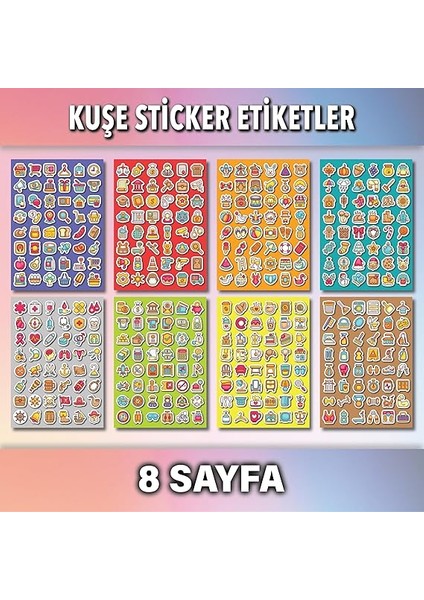 Sticker Seti Günlük Ajanda ve Defterlere Etiket, Öğretmen-Öğrenciler, Erkek-Kız Çocuk ve Yetişkinlere Kendinden Yapışkanlı Eğlenceli Çıkartmalar (Eğlenceli Ajanda Etiketleri) modelleri