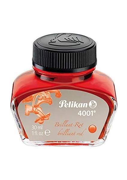 4001 Dolma Kalem Şişe Mürekkep Kırmızı 30ML