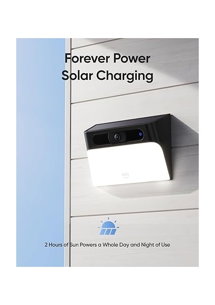 Security By Anker 2k Duvar Lambalı S120 Solar Kamera, T81A0 modelleri