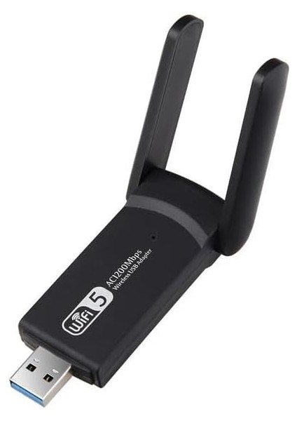 Al-Wf5 USB 3.0 Dual Band 1300MHZ Çift Anten Kablosuz Adaptör