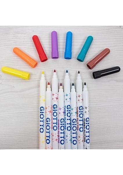 Turbo Glitter - Simli Keçeli Askılı Paket 8'li modelleri