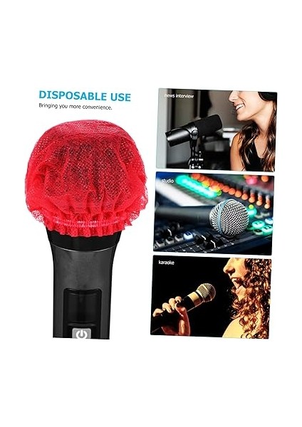 Mikrofon Için Koruyucu Kılıf - 100 Adet Çıkarılabilir Mikrofon Rüzgarlığı Kılıfı fırsatları